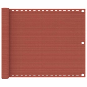 Toldo para balcón HDPE terracota 75x500 cm de vidaXL, Sombrillas - Ref: Foro24-310946, Precio: 21,95 €, Descuento: %