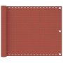 Terracotta HDPE balcony awning 75x500 cm by vidaXL, Umbrellas - Ref: Foro24-310946, Price: 21,95 €, Discount: %