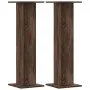 Speaker stands 2 units brown oak wood 30x30x95 cm by , Speaker stands - Ref: Foro24-852678, Price: 77,09 €, Discount: %