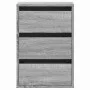 Corner chest of drawers in gray Sonoma engineered wood 40x41x58 cm by , Drawers - Ref: Foro24-852839, Price: 69,25 €, Discoun...
