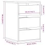 Corner chest of drawers in gray Sonoma engineered wood 40x41x58 cm by , Drawers - Ref: Foro24-852839, Price: 69,25 €, Discoun...