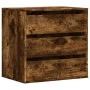 Corner chest of drawers in smoked oak engineered wood, 60x41x58 cm. by , Drawers - Ref: Foro24-852847, Price: 74,71 €, Discou...