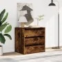 Corner chest of drawers in smoked oak engineered wood, 60x41x58 cm. by , Drawers - Ref: Foro24-852847, Price: 74,71 €, Discou...