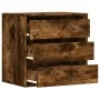 Corner chest of drawers in smoked oak engineered wood, 60x41x58 cm. by , Drawers - Ref: Foro24-852847, Price: 74,71 €, Discou...