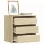 Corner chest of drawers made of engineered wood in Sonoma oak, measuring 60x41x58 cm. by , Drawers - Ref: Foro24-852845, Pric...