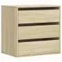 Corner chest of drawers made of engineered wood in Sonoma oak, measuring 60x41x58 cm. by , Drawers - Ref: Foro24-852845, Pric...