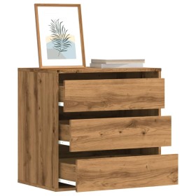 Corner chest of drawers made of engineered oak wood artisan 60x41x58 cm by , Drawers - Ref: Foro24-852851, Price: 100,27 €, D...