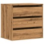 Corner chest of drawers made of engineered oak wood artisan 60x41x58 cm by , Drawers - Ref: Foro24-852851, Price: 101,98 €, D...