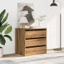Corner chest of drawers made of engineered oak wood artisan 60x41x58 cm by , Drawers - Ref: Foro24-852851, Price: 98,23 €, Di...