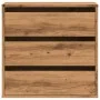 Corner chest of drawers made of engineered oak wood artisan 60x41x58 cm by , Drawers - Ref: Foro24-852851, Price: 98,23 €, Di...