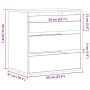 Corner chest of drawers made of engineered oak wood artisan 60x41x58 cm by , Drawers - Ref: Foro24-852851, Price: 98,23 €, Di...