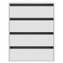 Eckschublade aus weißem Ingenieurholz 60x41x76 cm von , Schubladen - Ref: Foro24-852870, Preis: 99,17 €, Rabatt: %