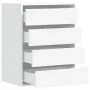 Cajonera de esquina madera de ingeniería blanca 60x41x76 cm de , Cajoneras - Ref: Foro24-852870, Precio: 105,92 €, Descuento: %