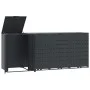 Shed for 4 anthracite steel trash cans 276x79x117 cm by , Waste container supports - Ref: Foro24-3279984, Price: 881,85 €, Di...