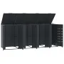 Shed for 4 anthracite steel trash cans 276x79x117 cm by , Waste container supports - Ref: Foro24-3279984, Price: 881,85 €, Di...