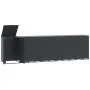 Cobertizo para 6 cubos de basura acero antracita 414x79x117 cm de , Soportes para contenedores de residuos - Ref: Foro24-3279...