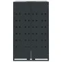 Mülltonnenbox für 6 Mülltonnen, anthrazitfarbenes Stahl, 414x79x117 cm. von , Halterungen für Abfallbehälter - Ref: Foro24-32...