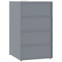 Mülltonnenschuppen aus grauem Stahl, 345x79x117 cm von , Halterungen für Abfallbehälter - Ref: Foro24-3279990, Preis: 957,45 ...