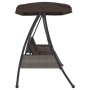 Garden swing bench with adjustable brown coffee steel canopy by , Garden rockers - Ref: Foro24-4008897, Price: 275,71 €, Disc...