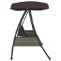 Garden swing bench with adjustable brown coffee steel canopy by , Garden rockers - Ref: Foro24-4008897, Price: 269,43 €, Disc...