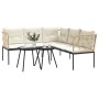 Garden sofa with black steel frame and textilene cushions by , Garden sets - Ref: Foro24-3283743, Price: 404,29 €, Discount: %