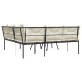Garden sofa with black steel frame and textilene cushions by , Garden sets - Ref: Foro24-3283743, Price: 404,29 €, Discount: %
