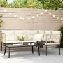 Gartensofa mit schwarzen Kissen aus Stahl und Textilene von , Gartensets - Ref: Foro24-3283748, Preis: 414,15 €, Rabatt: %
