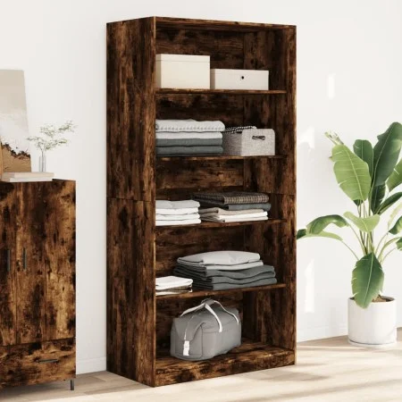Schrank aus geräucherter Eichenholz-Sperrholzplatte, 100x50x200 cm. von , Kleiderschränke - Ref: Foro24-3307733, Preis: 170,0...