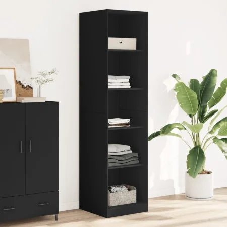Black plywood wardrobe 50x50x200 cm by , Wardrobes - Ref: Foro24-3307712, Price: 151,27 €, Discount: %