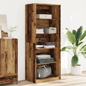 Ingenieurholzschrank in gealtertem Holz 80x50x200 cm von , Kleiderschränke - Ref: Foro24-3307727, Preis: 161,97 €, Rabatt: %