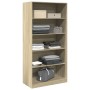 Armario madera contrachapada color roble Sonoma 100x50x200 cm de , Armarios roperos - Ref: Foro24-3307731, Precio: 202,42 €, ...