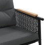 Gartenstühle mit Kissen, 2 Stück, Schwarz, aus Stahl von , Gartensets - Ref: Foro24-4009301, Preis: 232,25 €, Rabatt: %