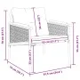 Gartenstühle mit Kissen, 2 Stück, Schwarz, aus Stahl von , Gartensets - Ref: Foro24-4009301, Preis: 228,15 €, Rabatt: %