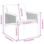 Gartenstühle mit Kissen, 2 Stück, Schwarz, aus Stahl von , Gartensets - Ref: Foro24-4009301, Preis: 232,25 €, Rabatt: %