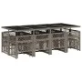 Garden dining set with 13-piece synthetic rattan gray cushions by , Garden sets - Ref: Foro24-3210800, Price: 753,50 €, Disco...