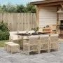 Garden dining set 11 pieces with beige synthetic rattan cushions by , Garden sets - Ref: Foro24-3210790, Price: 551,12 €, Dis...