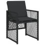Garten-Essgruppe mit 13-teiligen Kissen aus schwarzem synthetischem Rattan. von , Gartensets - Ref: Foro24-3210799, Preis: 64...