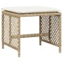 Garten-Essgruppe mit 13-teiligen Kissen aus synthetischem Rattan in Beige. von , Gartensets - Ref: Foro24-3210802, Preis: 678...