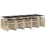 Garden dining set with 15-piece synthetic rattan beige cushions by , Garden sets - Ref: Foro24-3210814, Price: 900,53 €, Disc...