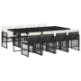 9-piece garden dining set with black synthetic rattan cushions by , Garden sets - Ref: Foro24-3210738, Price: 519,86 €, Disco...