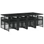 9-piece garden dining set with black synthetic rattan cushions by , Garden sets - Ref: Foro24-3210738, Price: 519,86 €, Disco...