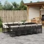 11-piece garden dining set with black synthetic rattan cushions by , Garden sets - Ref: Foro24-3210750, Price: 793,91 €, Disc...