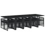 11-piece garden dining set with black synthetic rattan cushions by , Garden sets - Ref: Foro24-3210750, Price: 628,50 €, Disc...