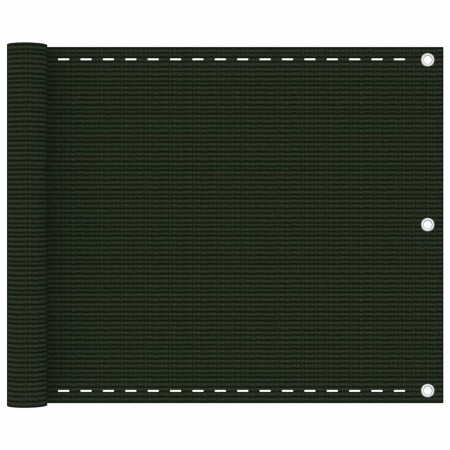 Dark green HDPE balcony awning 75x500 cm by vidaXL, Umbrellas - Ref: Foro24-310970, Price: 14,93 €, Discount: %