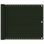 Dark green HDPE balcony awning 75x500 cm by vidaXL, Umbrellas - Ref: Foro24-310970, Price: 14,93 €, Discount: %