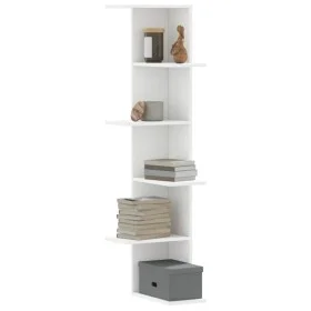 Eck-Wandregal aus weißem Holz 36,5x36,5x140 cm von , Regale und Regale - Ref: Foro24-852627, Preis: 52,24 €, Rabatt: %