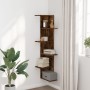Eck-Wandregal aus geräucherter Eiche 36,5x36,5x140 cm. von , Regale und Regale - Ref: Foro24-852631, Preis: 49,28 €, Rabatt: %