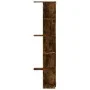 Corner wall shelf in smoked oak wood 36.5x36.5x140 cm by , Shelves and shelves - Ref: Foro24-852631, Price: 48,45 €, Discount: %