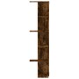Estantería pared esquina madera roble ahumado 36,5x36,5x140 cm de , Estantes y estanterías - Ref: Foro24-852631, Precio: 43,45 €