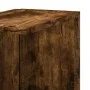 Corner wall shelf in smoked oak wood 36.5x36.5x140 cm by , Shelves and shelves - Ref: Foro24-852631, Price: 48,45 €, Discount: %